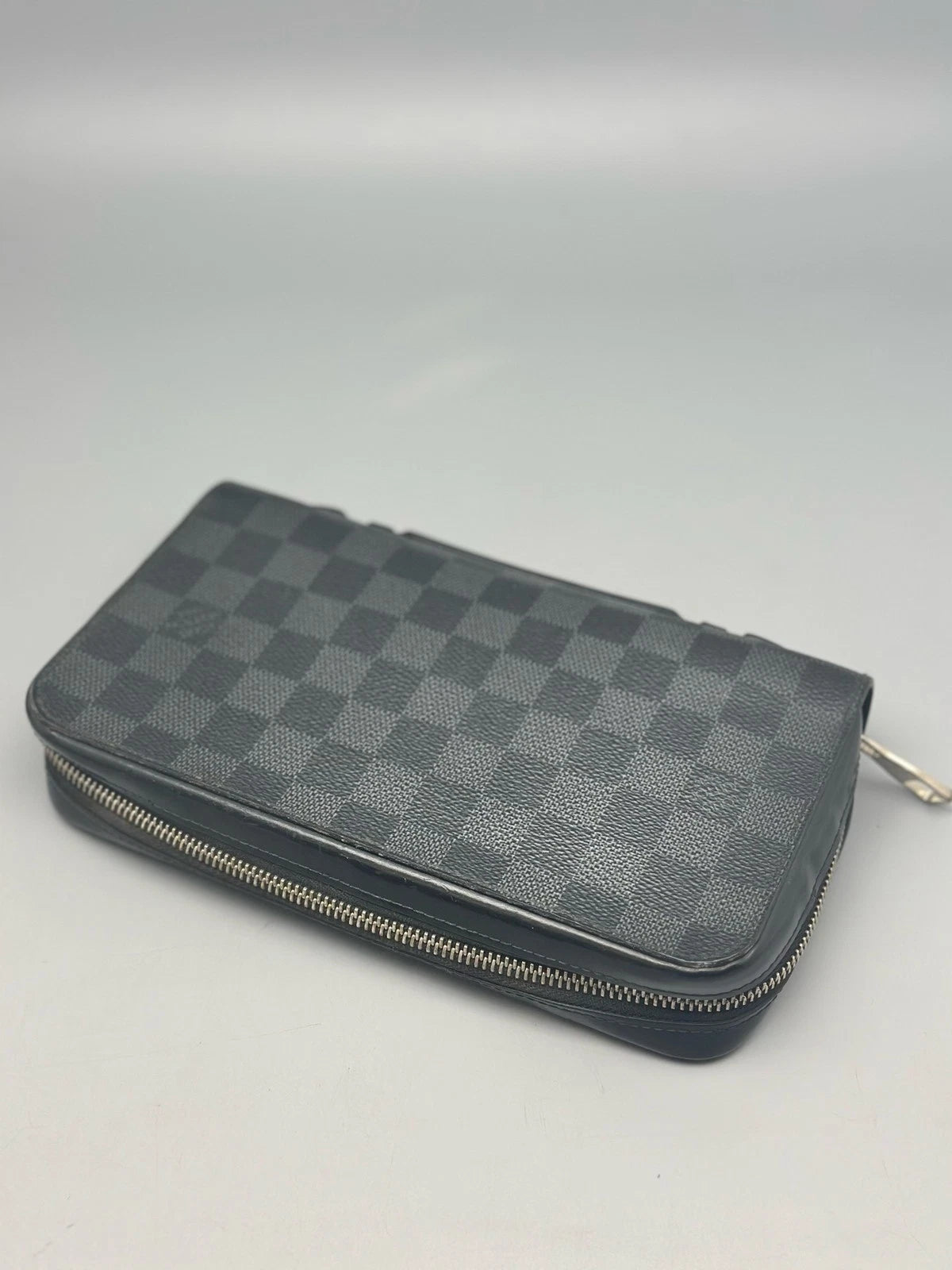 Louis Vuitton Canvas Damier Clutch Wallet Women Classic