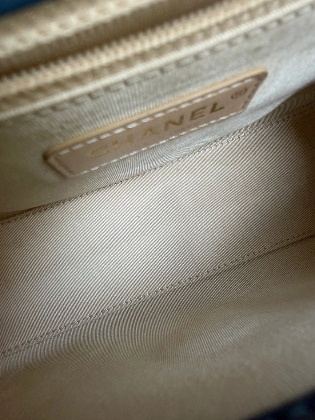 Chanel Diamond Calfskin Leather 2Way Handbag Crossbody Navy Gold Hardware