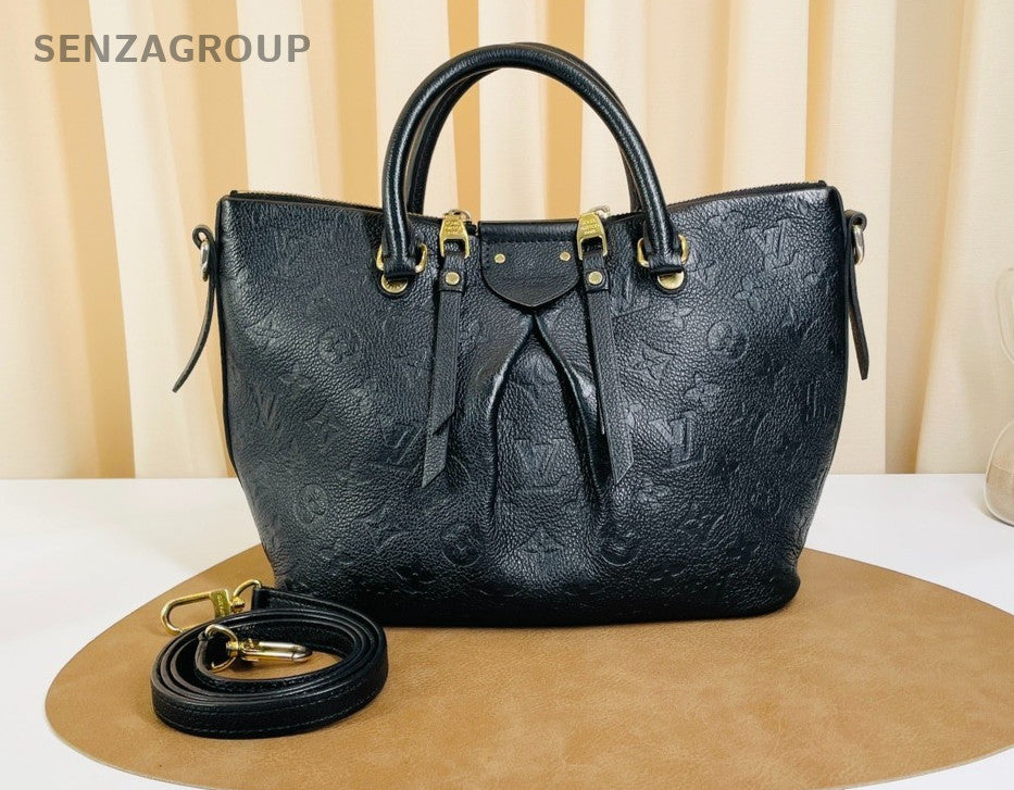 Louis Vuitton Monogram Empreinte Tote 2way Shoulder Handbag Women Black