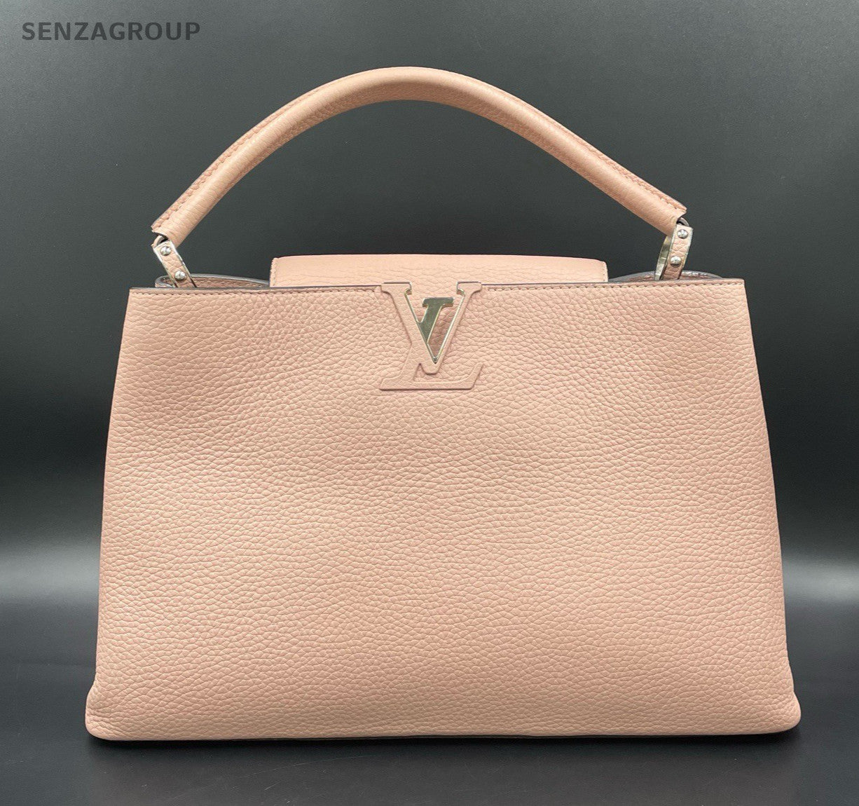 Louis Vuitton Capuciness GM Top Handle Bag Pink Gold Women Classic Fashion