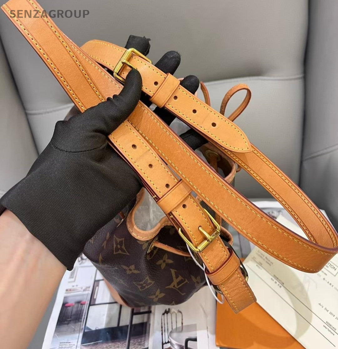 Louis Vuitton Noebb Monogram Shoulder Crossbody Bag Brown Women