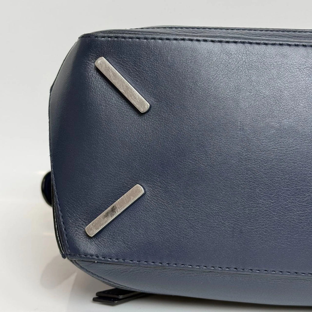 SJ0001 Loewe Medium Puzzle Bag in Navy Blue Calfskin