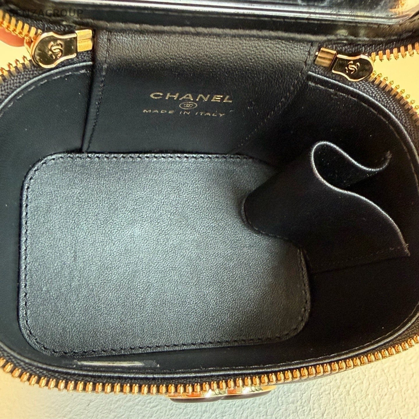 CHANEL 23P Box Love Series Chain Shoulder bag Crossboy Black Gold Women