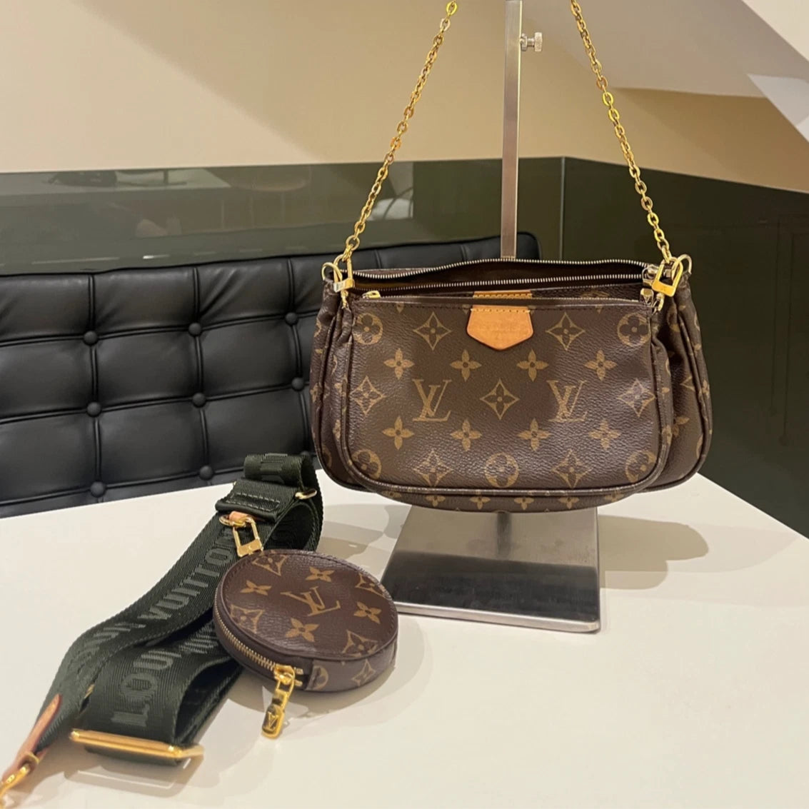 Louis Vuitton Monogram 5-in-1 Canvas Shoulder Crossbody Bag For Women