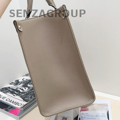 Louis Vuitton Monogram Onthego MM Tote Bag Grey Gold - Classic Fashion Women