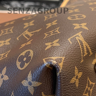 Louis Vuitton Monogram Carryall MM Tote Shoulder Bag Women's Classic