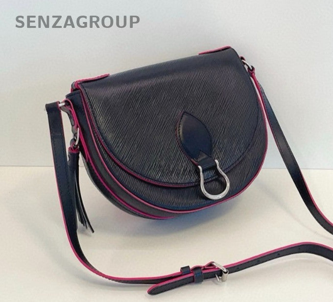 Louis Vuitton Saint Cloud Saddle Epi Leather Shoulder bag Crossbody Black Women