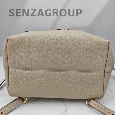 Louis Vuitton Montsouris Backpack Grey Pink Gold Hardware Women's Fashion
