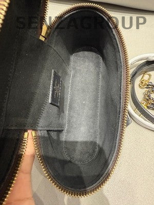 Louis Vuitton Vanity Chain Pouch Crossbody Bag - Brown & Gold Women's Fashion