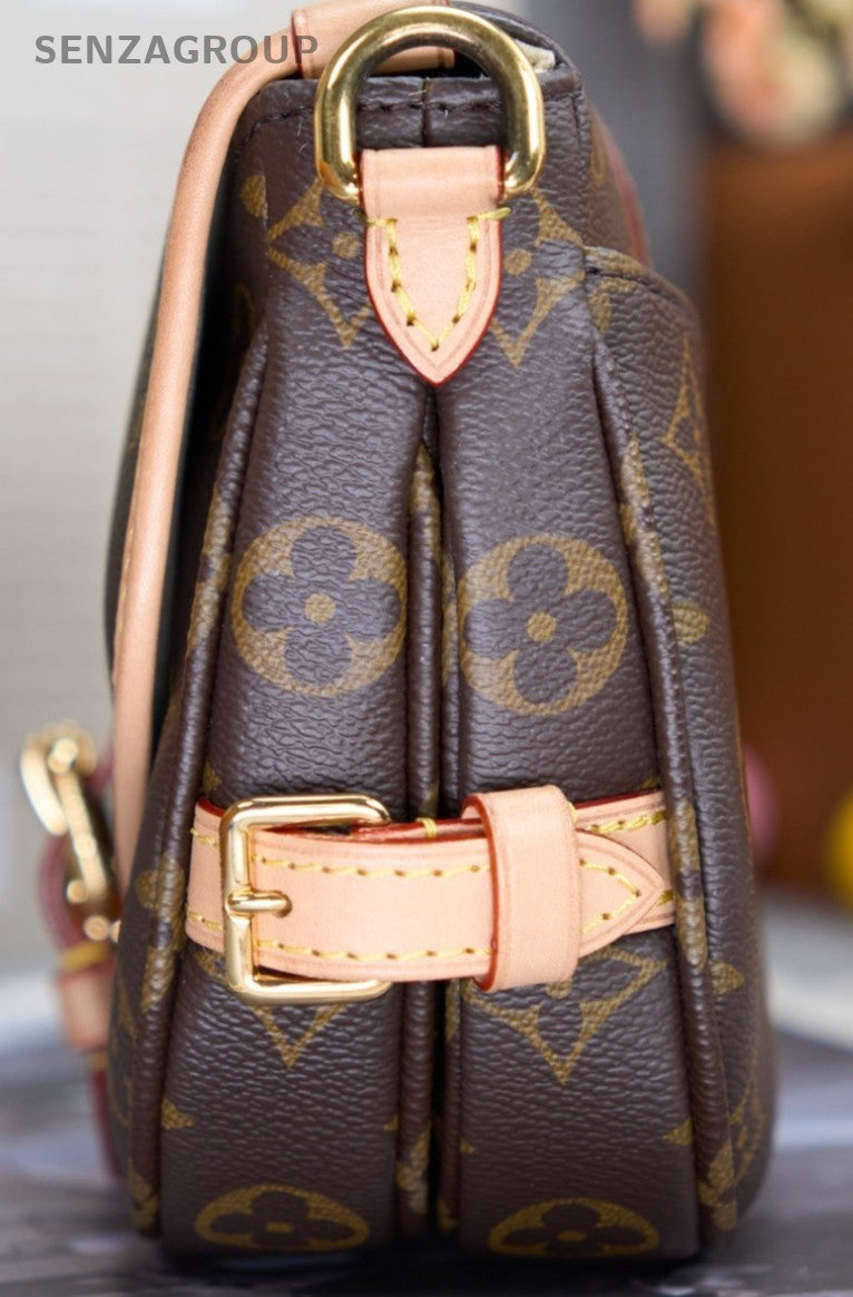 Louis Vuitton Gemini BB Monogram Shoulder Crossbody Bag Brown Women