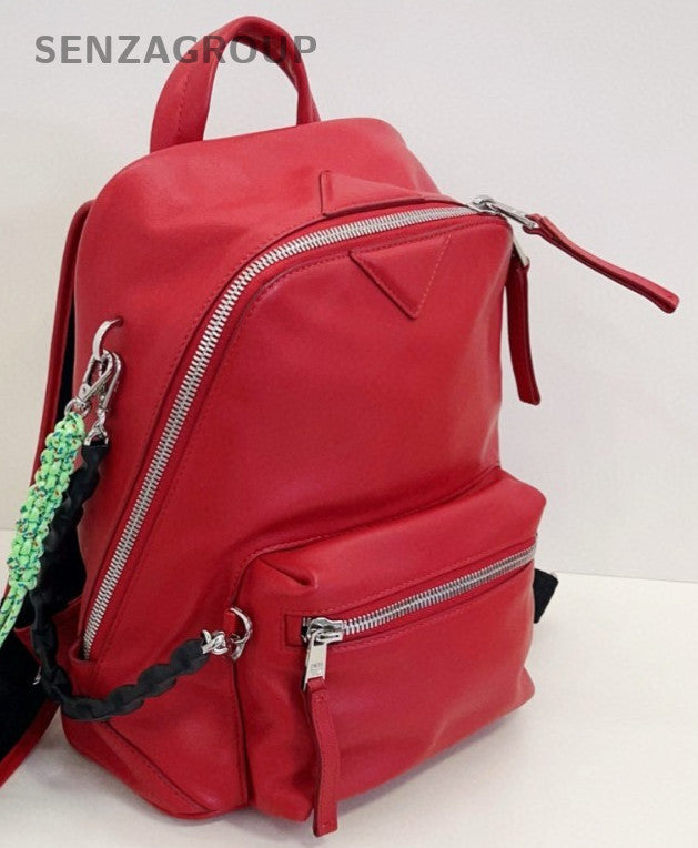 MCM Limited Edition Backpack Classic Red Calfskin Brand NEW Women