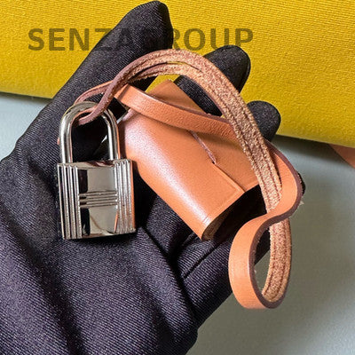 Hermès Herbag 31 Yellow Shoulder Bag Silver Hardware Women's Classic