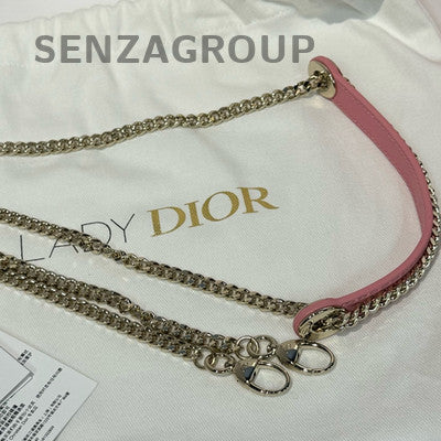 Dior Lady Dior Cannage Pink Gold Chain Shoulder Bag
