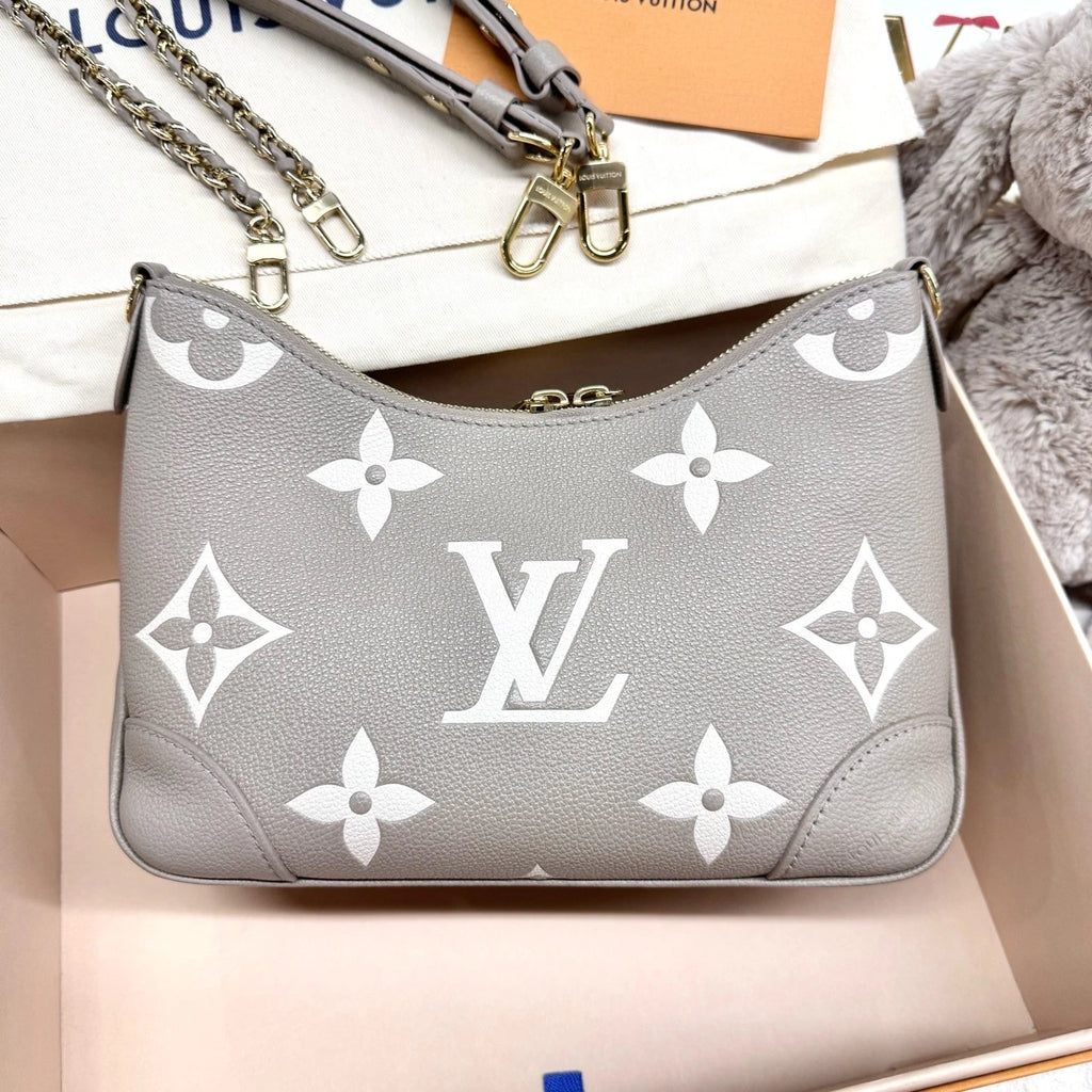 New Louis Vuitton Elephant Gray Ox Horn Leather Shoulder Bag For Women