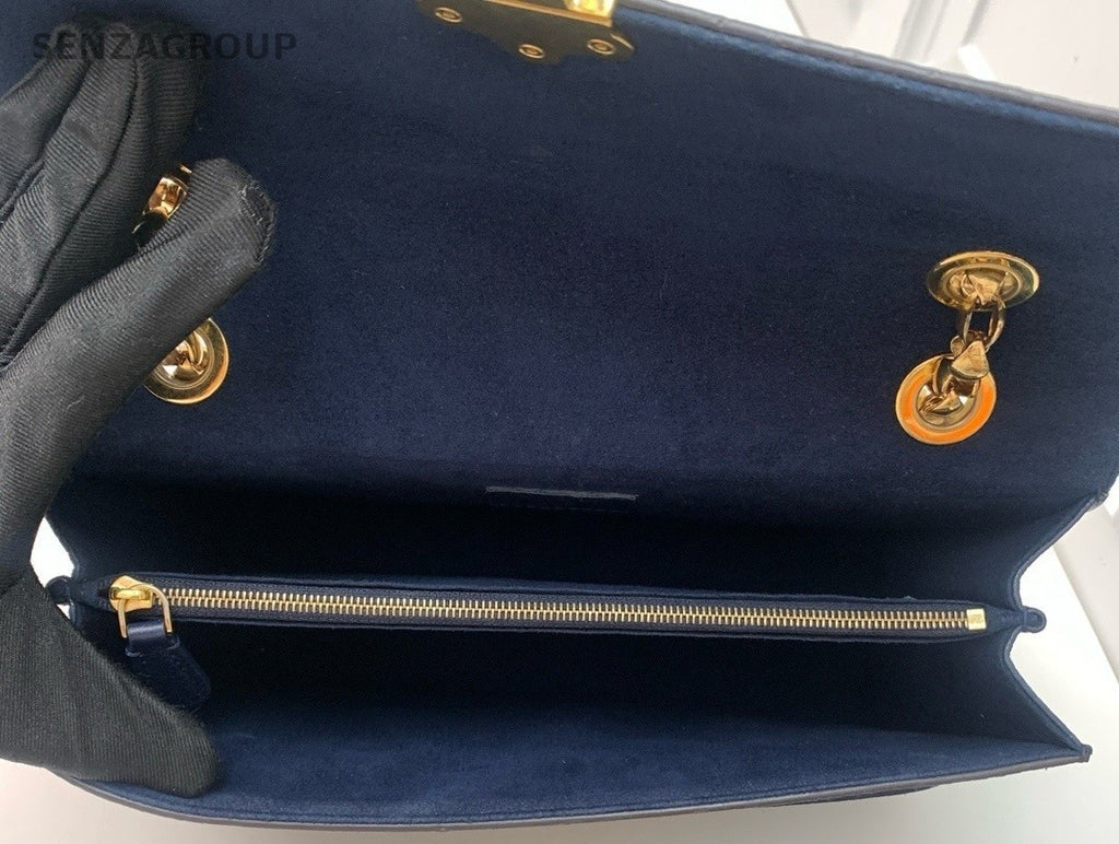 Louis Vuitton Victoire Monogram 2ways Shoulder Crossbody Bag Women Dark Blue