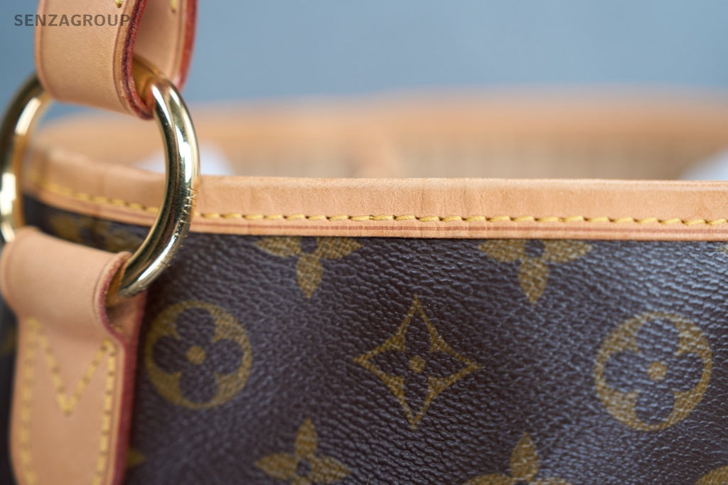 Louis Vuitton Delightful PM Monogram Leather Shoulder Bag Brown Women