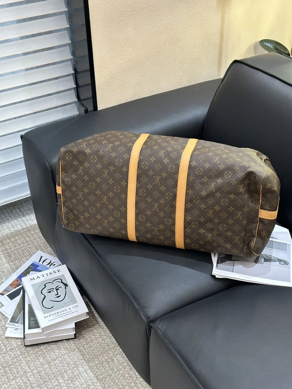 Louis Vuitton Canvas Keepall60 Travel Bag For Women