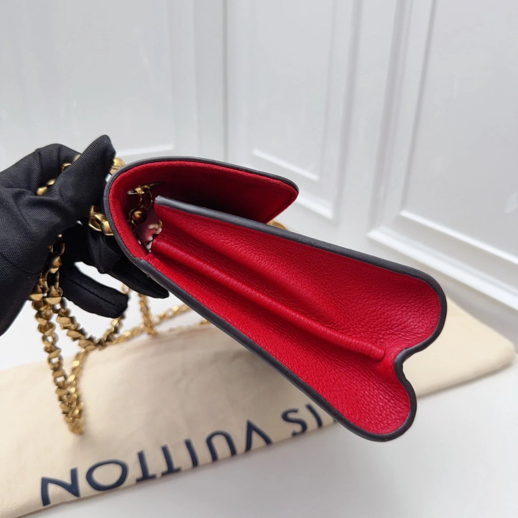 Louis Vuitton Victoire Monogram Gold Chain Shoulder Bag Women Classic