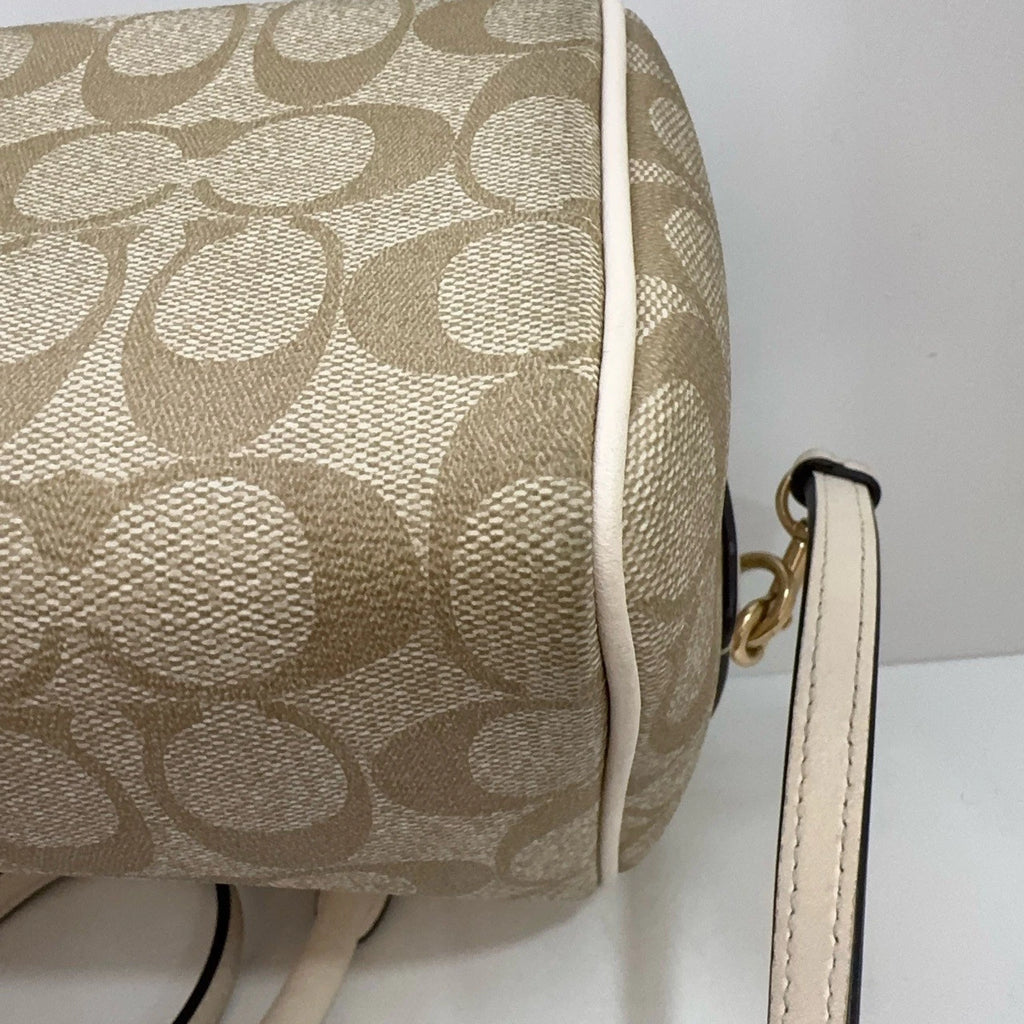 Coach PVC Small Bennett 23 Women's Boston Crossbody Handbag White