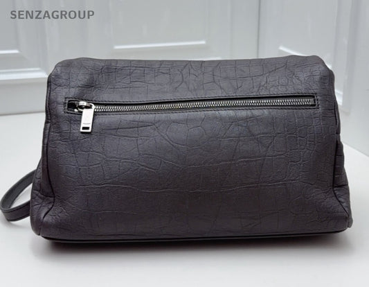 Saint Laurent Hollywood Chain Crossbody Shoulder Bag Gray Silver Women Classic