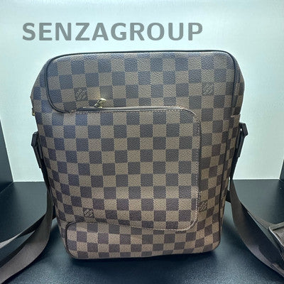 Louis Vuitton Vintage Brown Gold Men's Shoulder Crossbody Bag Classic