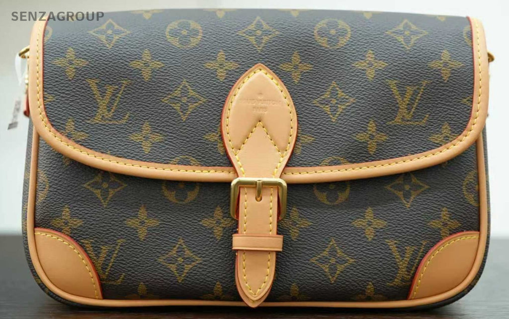 Louis Vuitton Diane Monogram 2Way Shoulder Bag Crossbody Brown Used Women