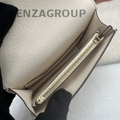 Hermès Mini Roulis Slim Bag White Gold Crossbody Shoulder Bag for Women