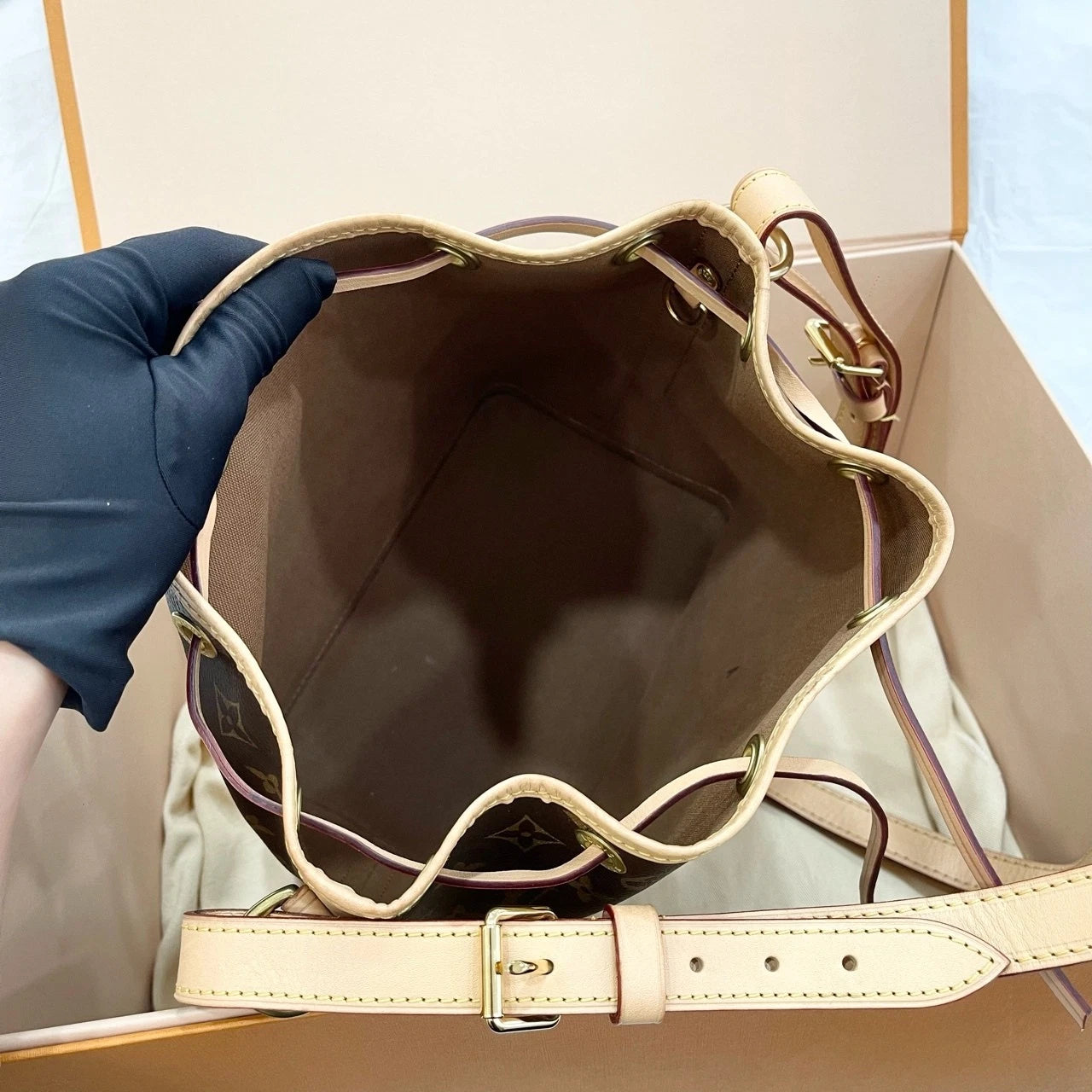 Louis Vuitton Canvas Noe BB Bucket Bag for Women