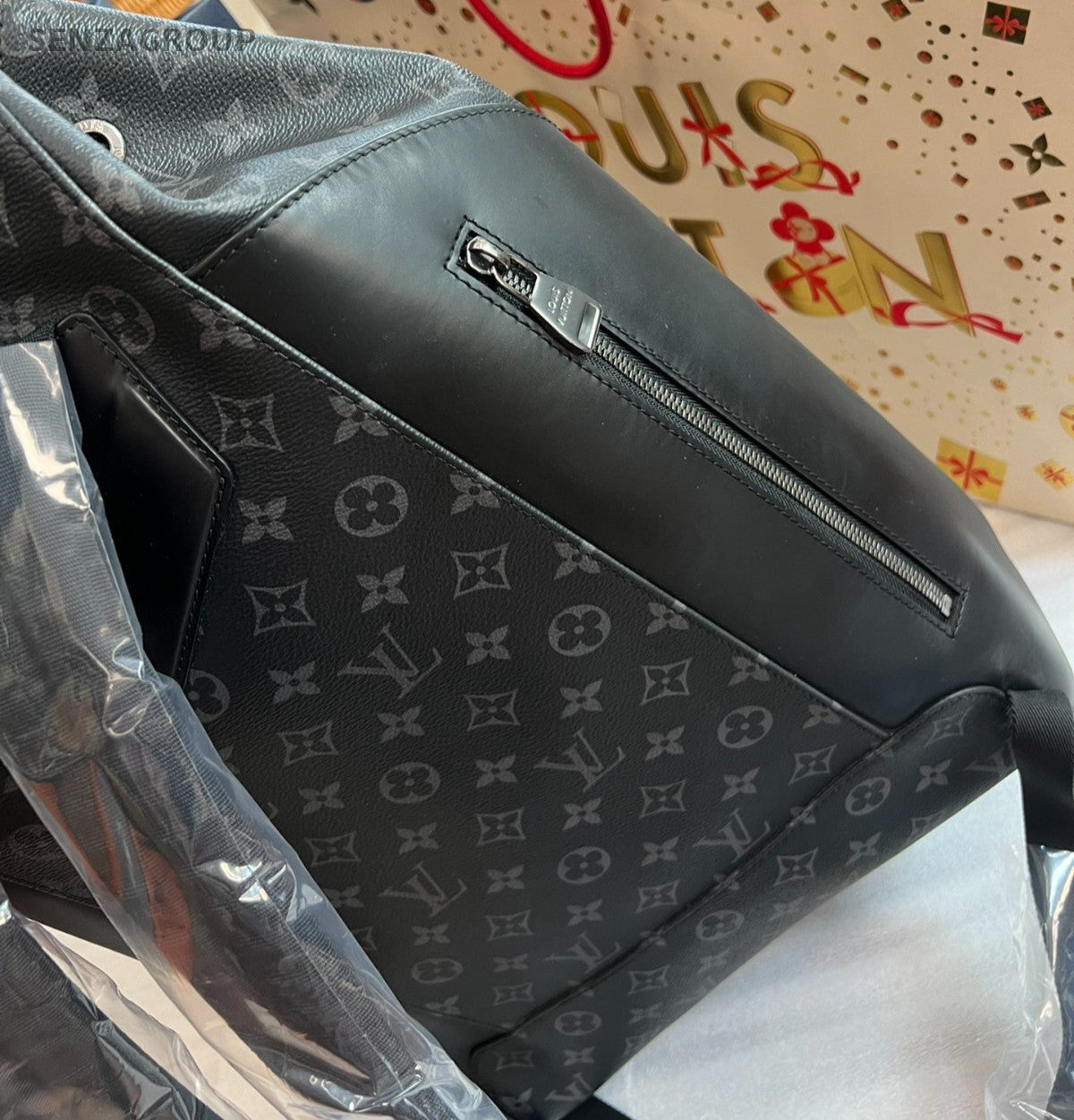 Louis Vuitton Explorer Backpack Black Monogram Drawstring Shoulder bag