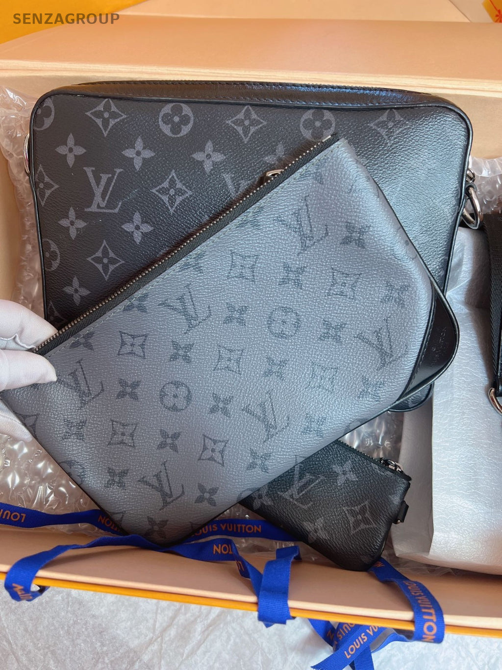 Louis Vuitton Trio Black Monogram Shoulder bag Crossbody Almost Brand NEW