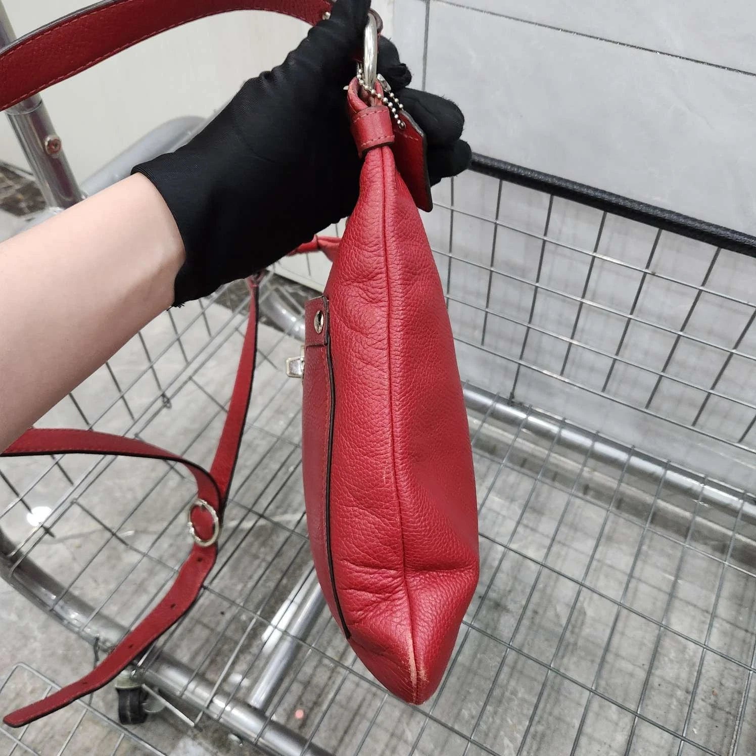 Coach Red Handbag Shoulder Crossbody For Women