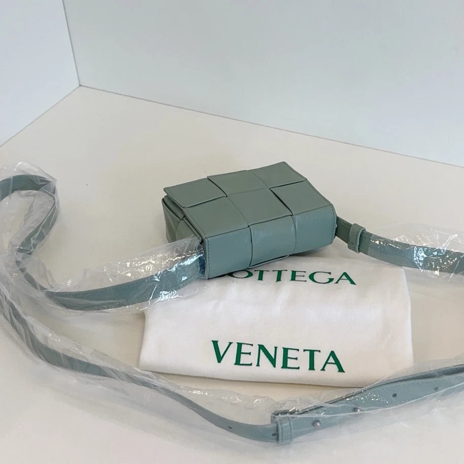 Bottega Veneta Candy Cassette Mini Crossbody Green Women Classic