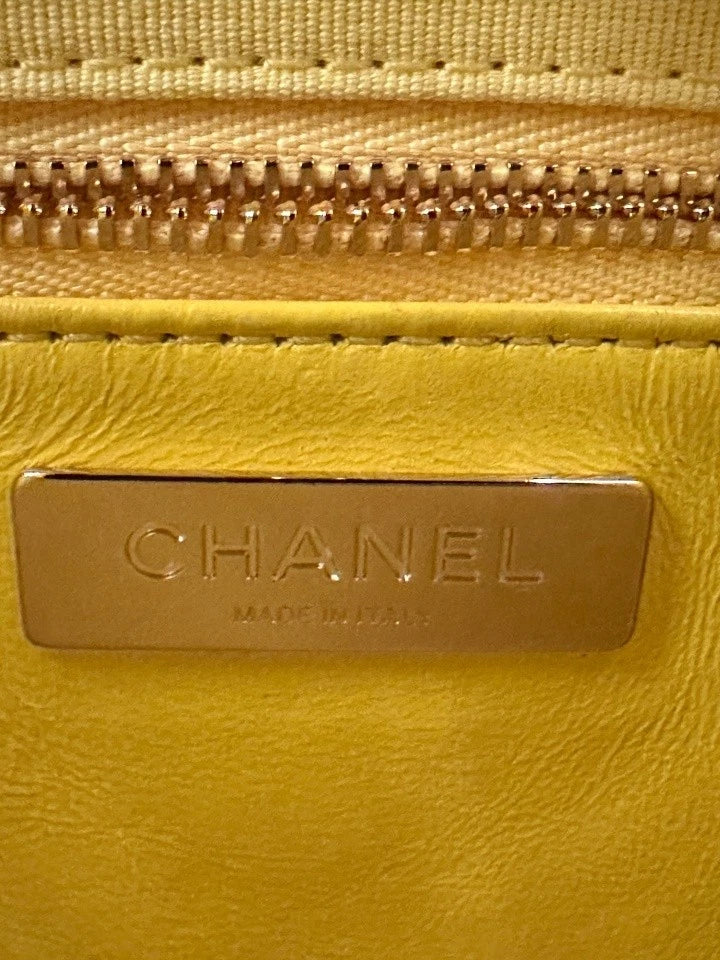 CHANEL 31Bag Mini Yellow Tote Shoulder Bag For Women