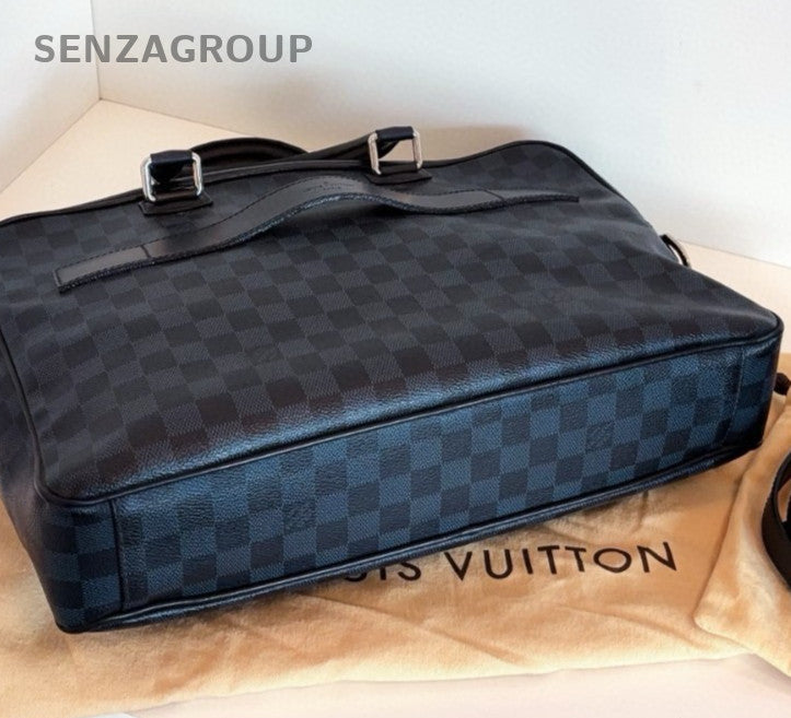 Louis Vuitton Damier Satchel Top Handle Shoulder Bag Crossbody Unisex Adults