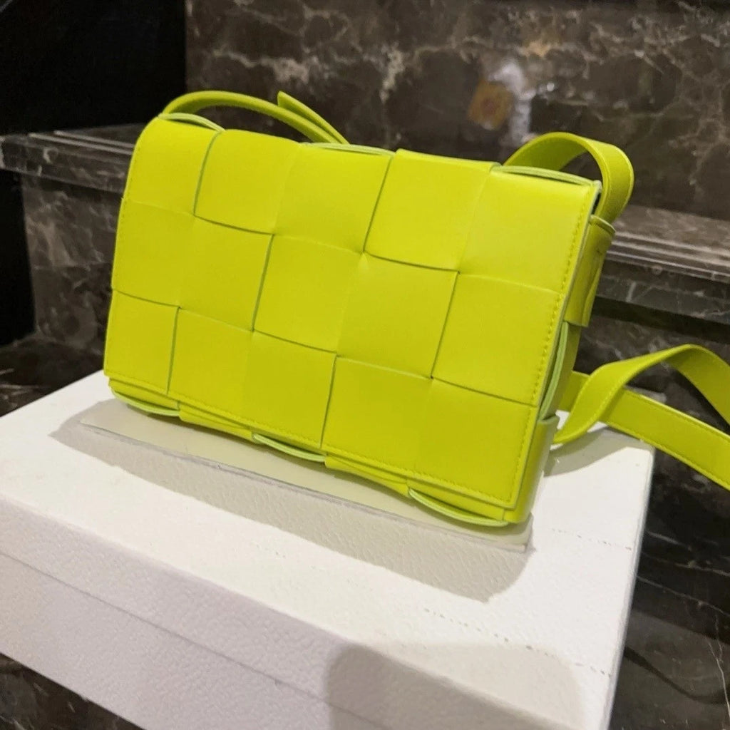 Bottega Veneta Cassette 15-grid Lambskin Crossbody Clutch Women