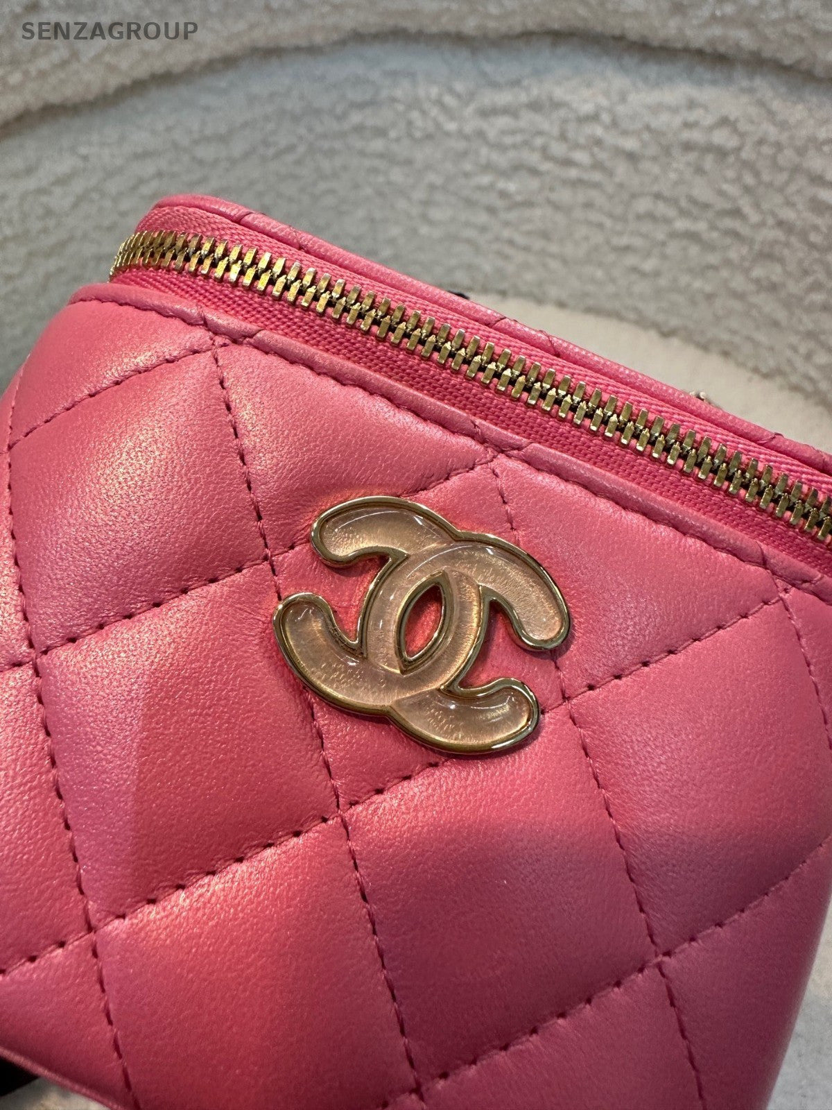 CHANEL Vanity Box Sweet Series Chain Shoulder bag Crossbody Pink Women