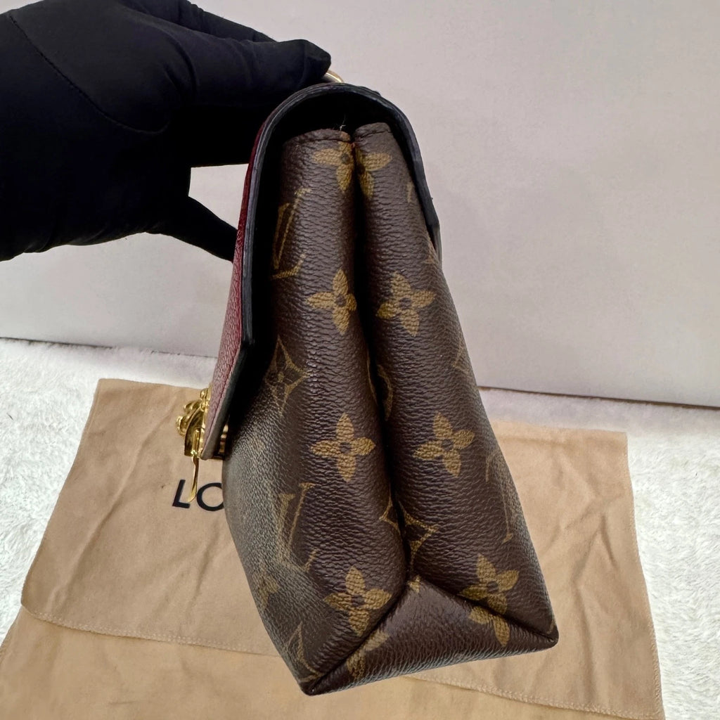 Louis Vuitton Saint Placide Monogram Red Canvas Chain Shoulder Bag Crossbody