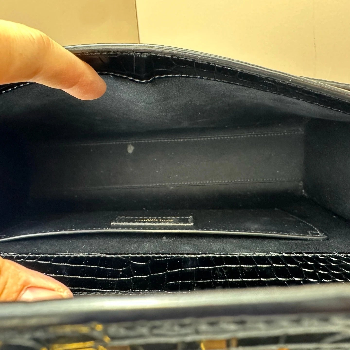 YSL Manhattan Medium Black Gold Shoulder Bag For Women