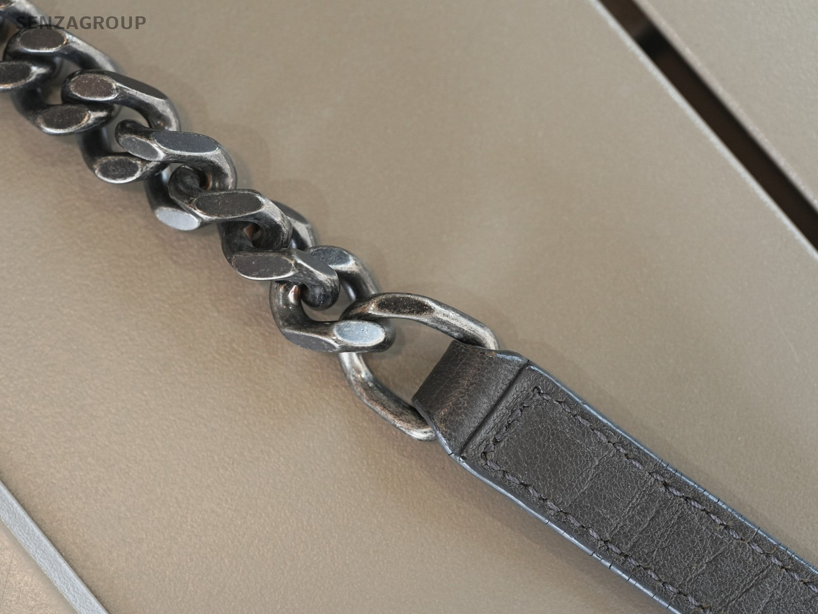 YSL Saint Laurent Hollywood Dark grey Calfskin Shoulder bag Crossbody