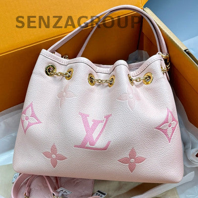 Louis Vuitton Pochette Monogram Empreinte Leather Pink Women's Shoulder Bag