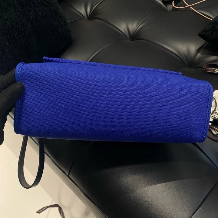 Hermers Herbag 31 Canvas Top Handle Crossbody Bag Blue Black Women D