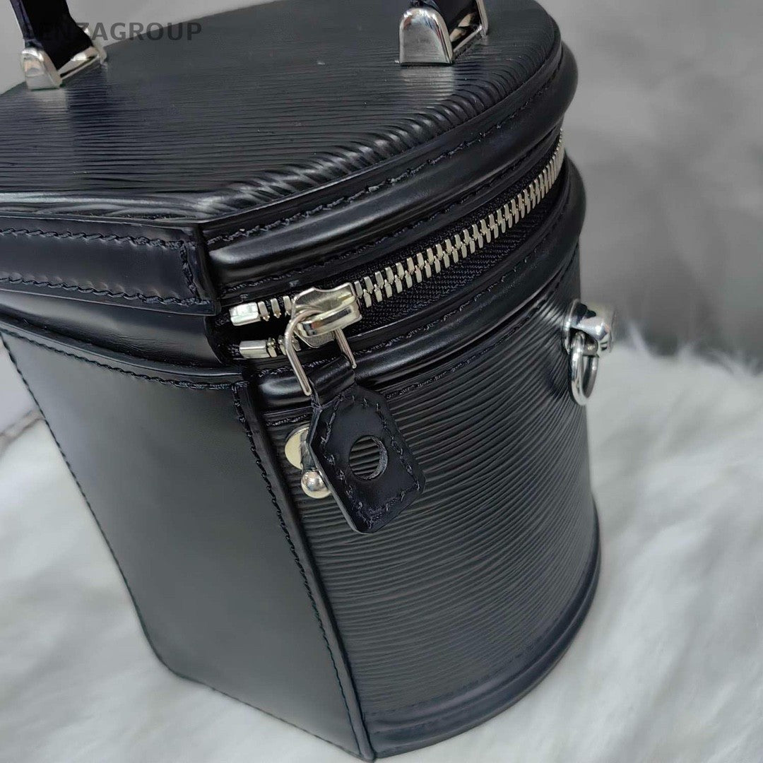 Louis Vuitton Cannes Epi Leather Top Handle 2way Shoulder bag Women Black