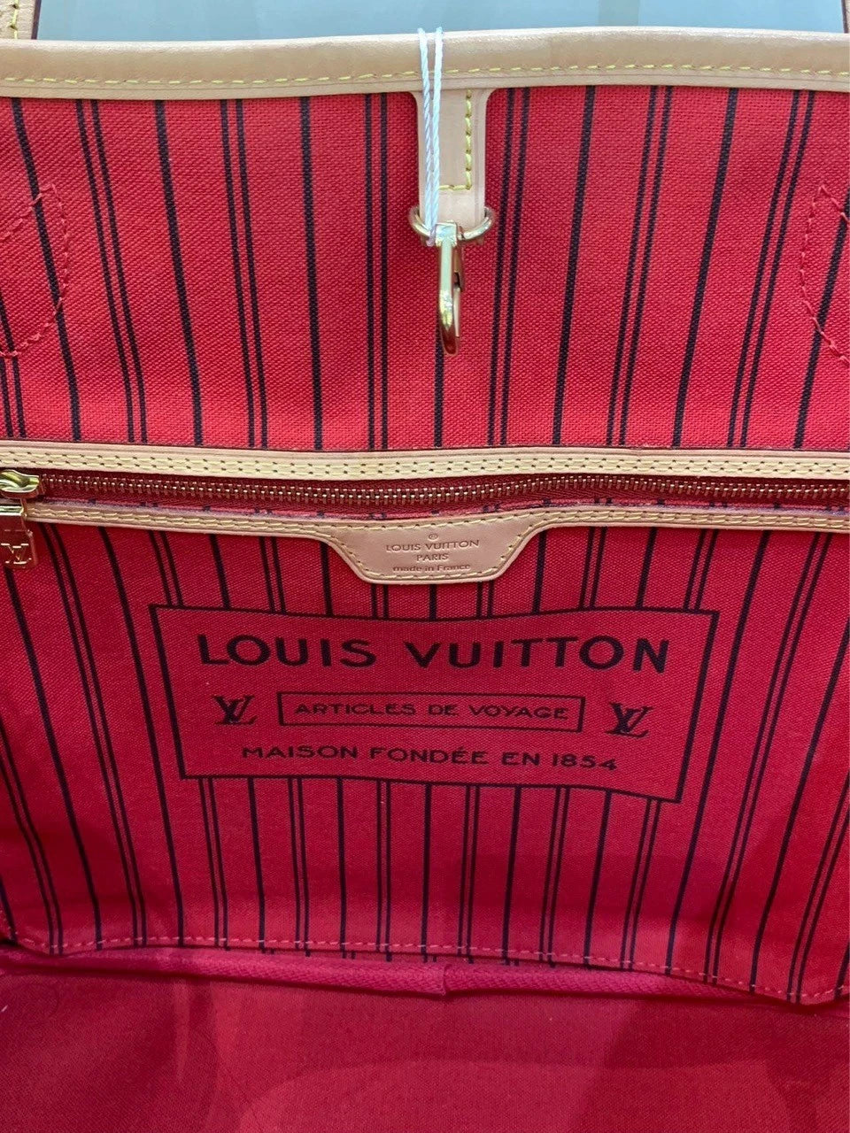 Louis Vuitton Neverfull Monogram Canvas Medium Tote Bag For Women