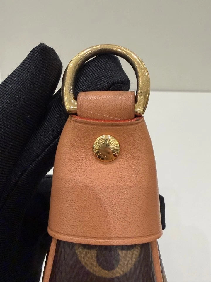 Louis Vuitton Loop Monogram Crescent Gold Chain Shoulder Bag