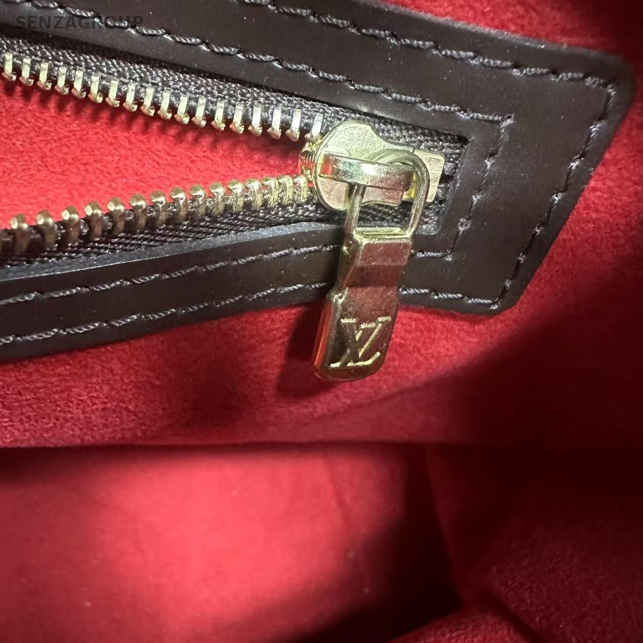 Louis Vuitton Damier Monogram Hampstead Handbag Brown