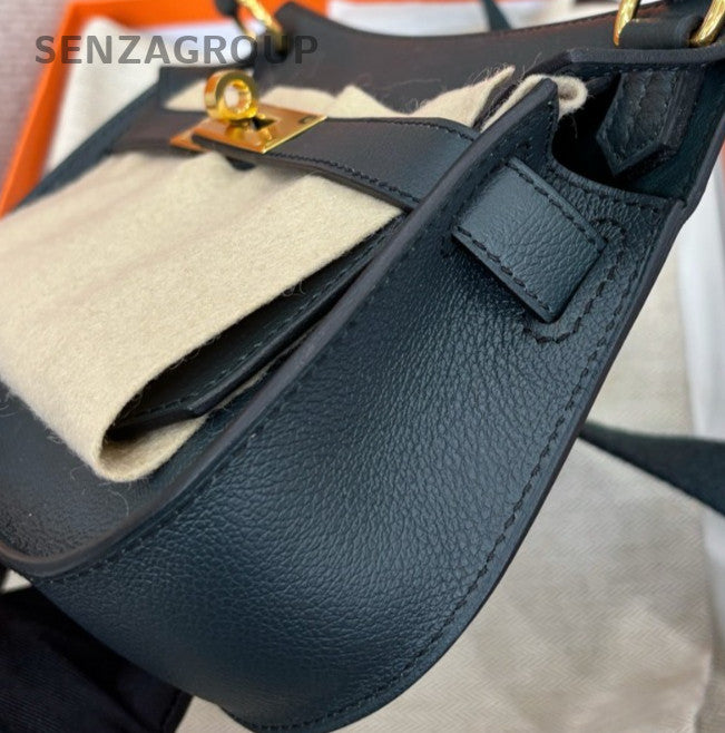 Hermes Evercolor Mini Shoulder Bag Green Gold Used Women Designer
