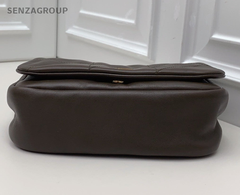 Saint Laurent  Jamie Mini Lambskin Shoulder Bag Olive Green Gold Women Designer