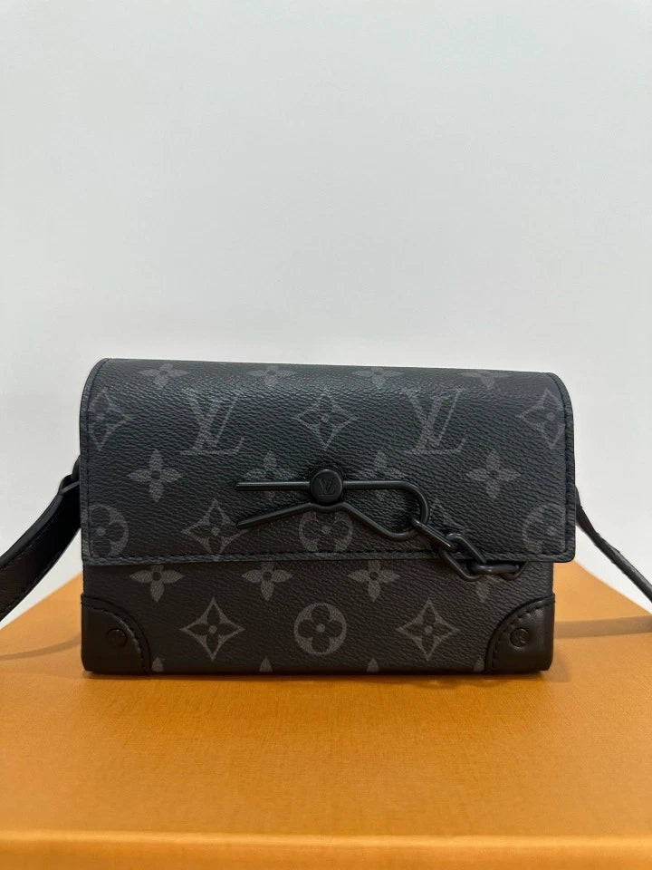 Louis Vuitton Black Steamer Mini Box Crossbody Bag For Women
