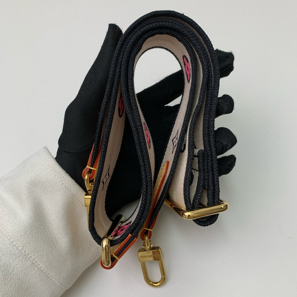 Louis Vuitton Speedy20 Monogram Top Handle Bag Crossbody Brown Gold Used Women