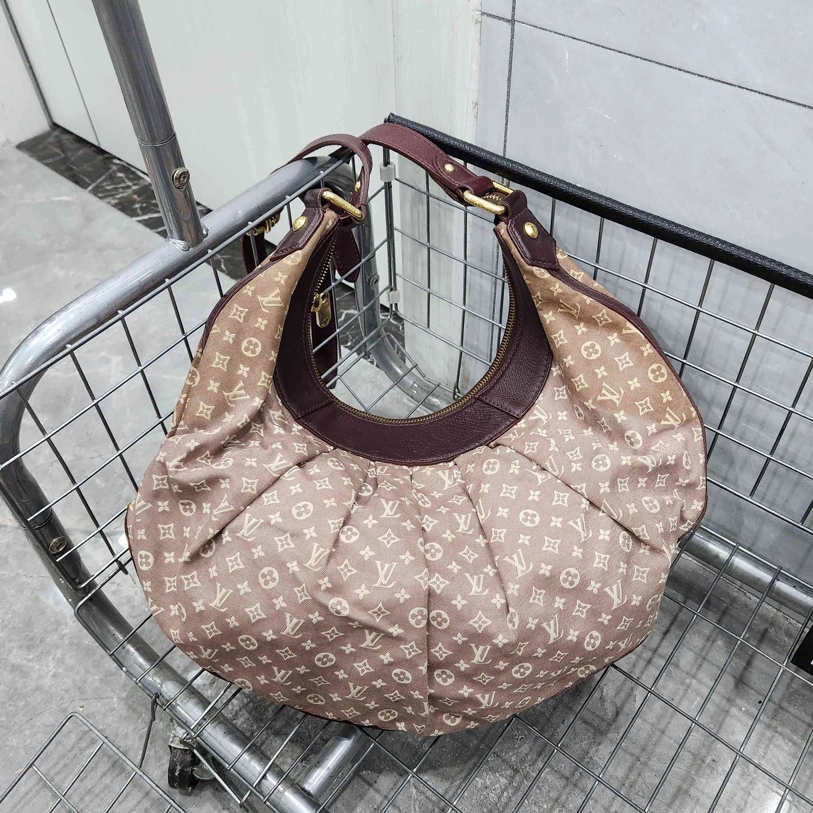 Louis Vuitton Monogram Idylle Vintage Pink Denim Shoulder Bag
